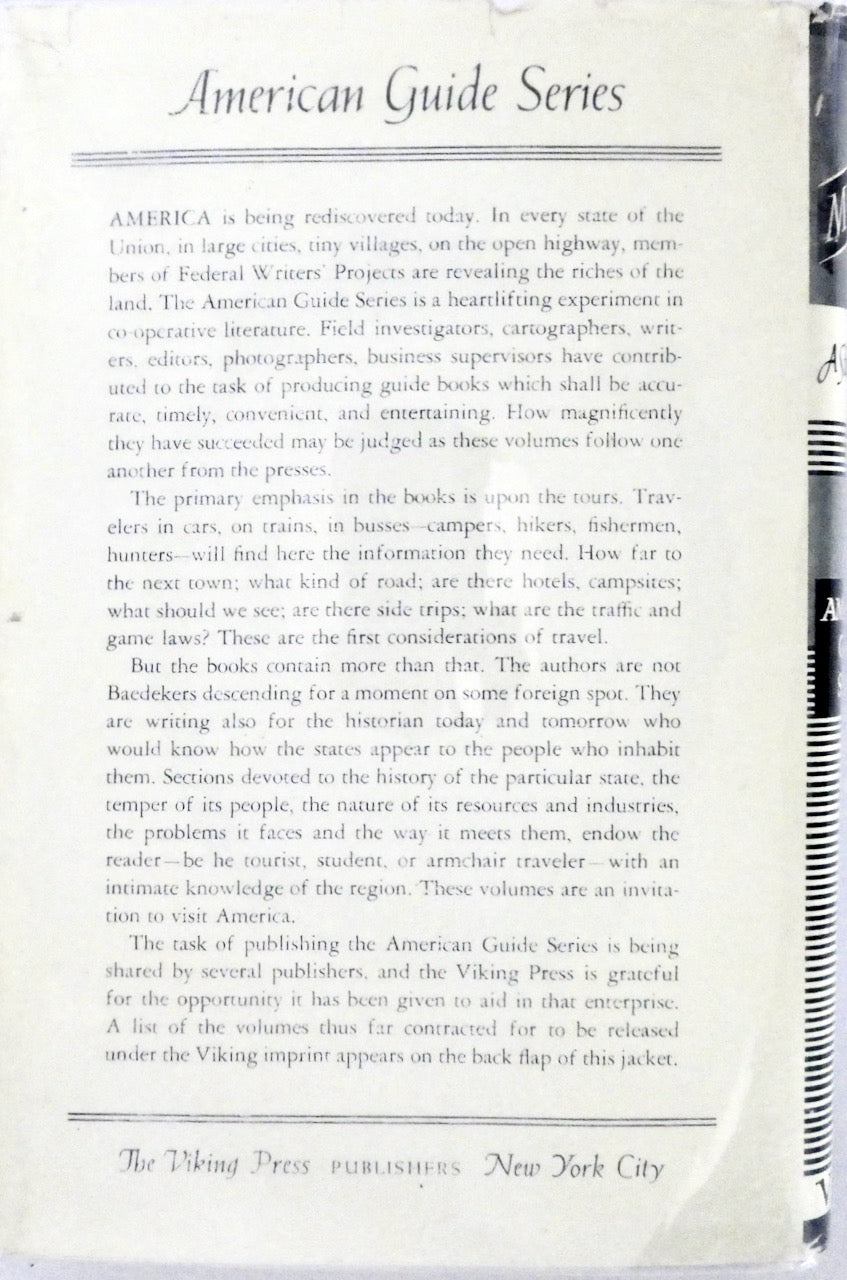 MONTANA A STATE GUIDEBOOK  FEDERAL WRITERS PROJECT 1949