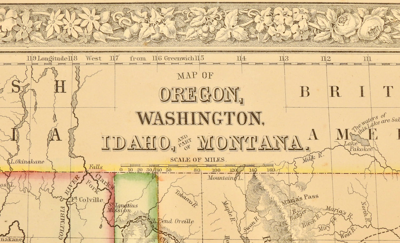 Oregon, Washington, Idaho and part of Montana 1860