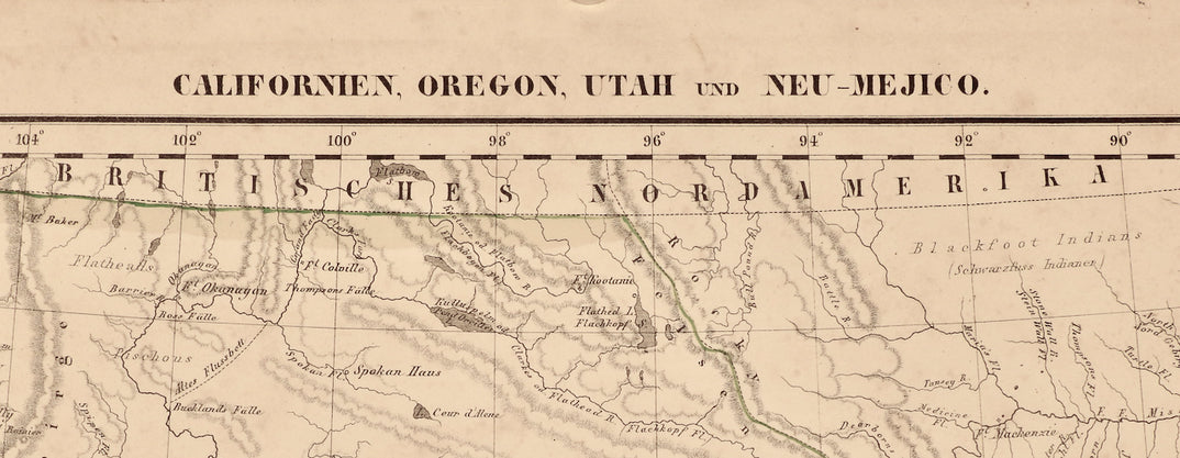 Californien, Oregon, Utah Und Neu-Mejico  1848