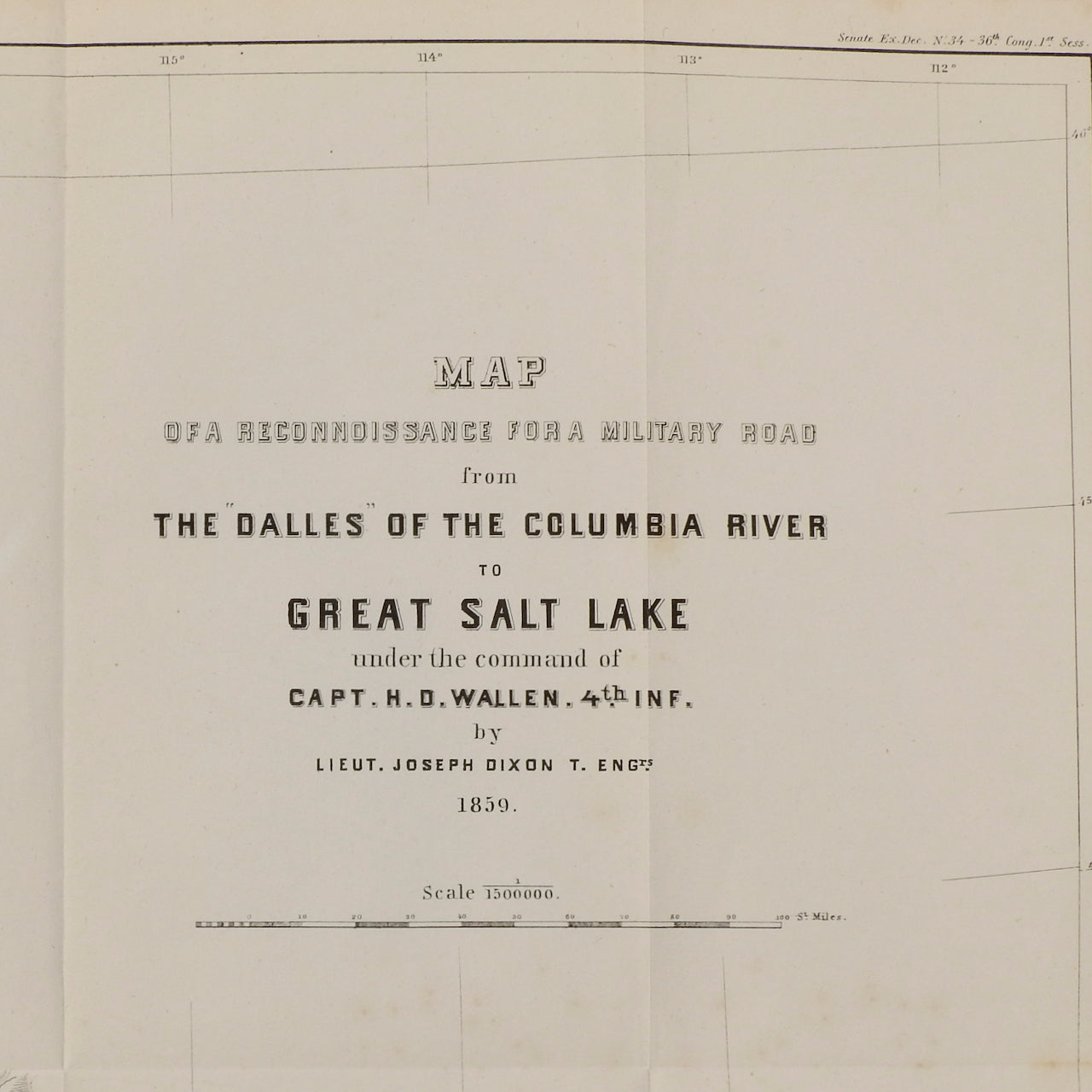 The Dalles of the Columbia River to Great Salt Lake 1859