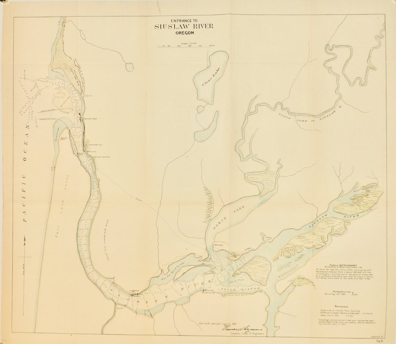 ENTRANCE TO SIUSLAW RIVER OREGON 1890-91