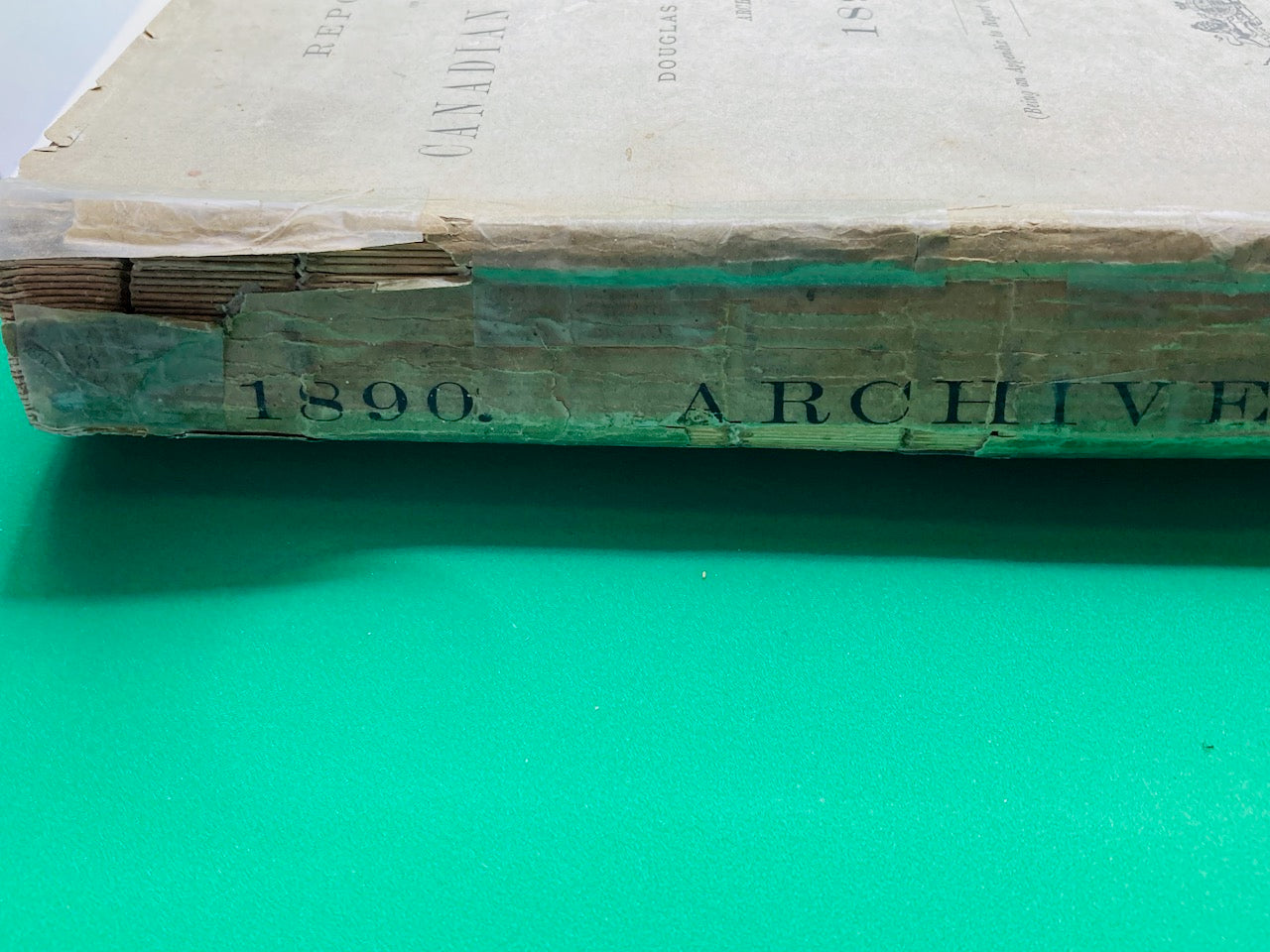 REPORT ON CANADIAN ARCHIVES: REPORT OF THE MINISTER OF AGRICULTURE  1890