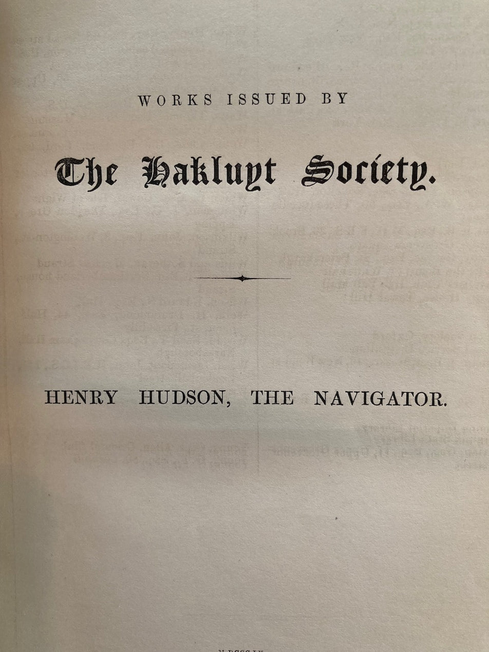 HENRY HUDSON THE NAVIGATOR BY ASHER GEORG MICHAEL