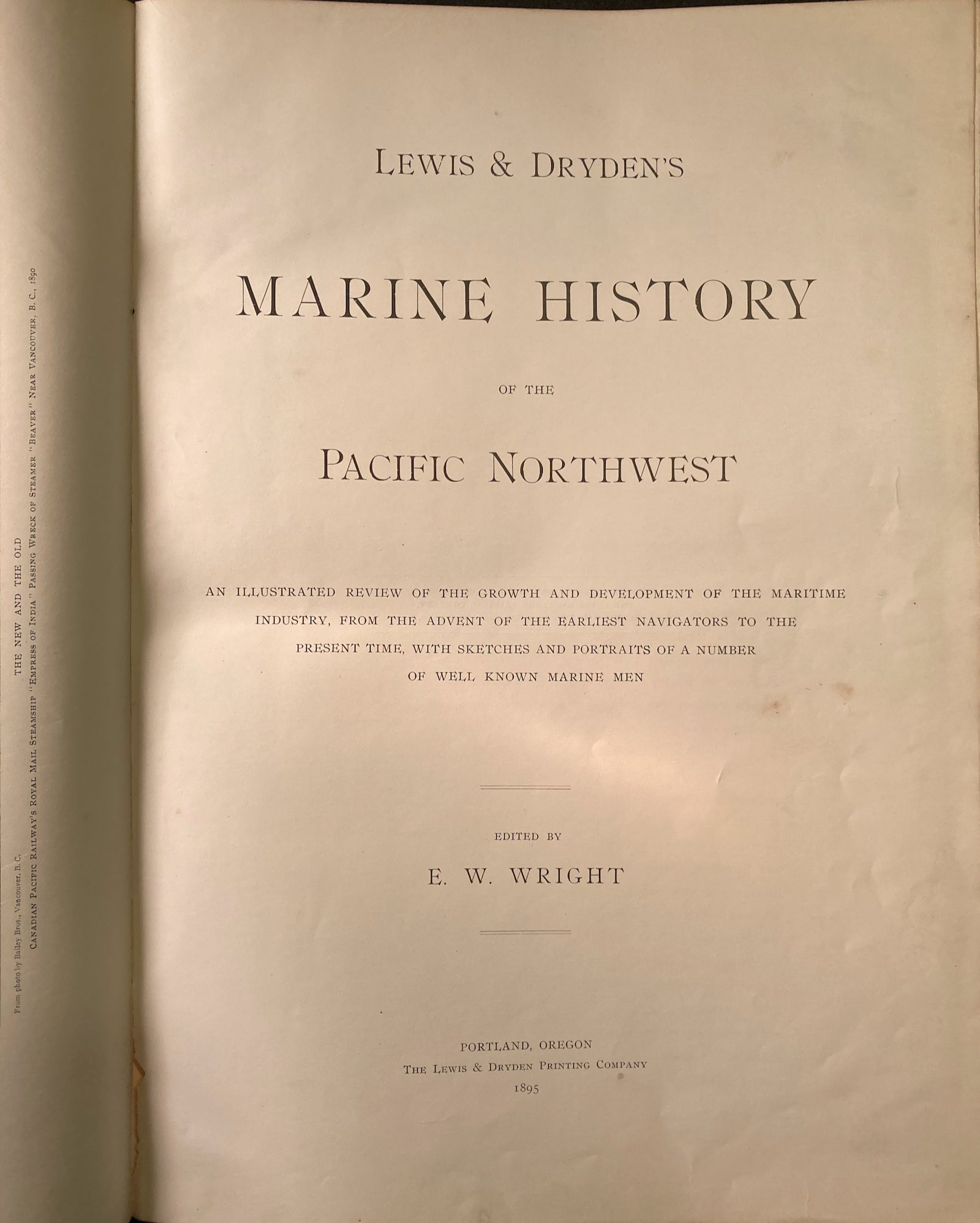Lewis & Dryden's Marine History of the Pacific Northwest