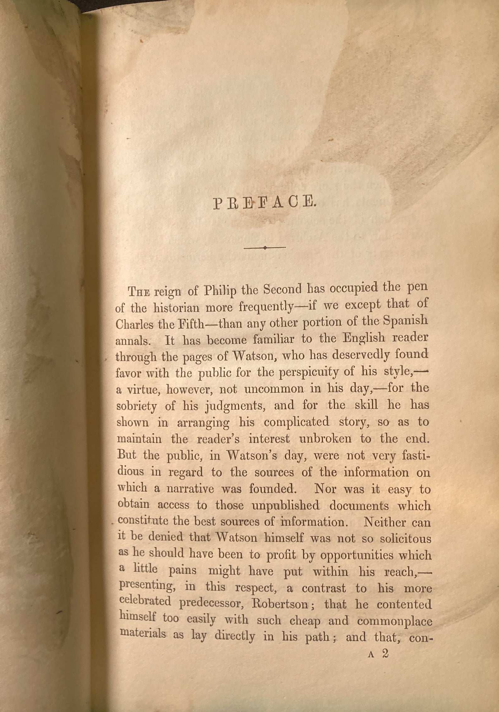 History of the Reign of Philip the Second, King of Spain 1st Edition