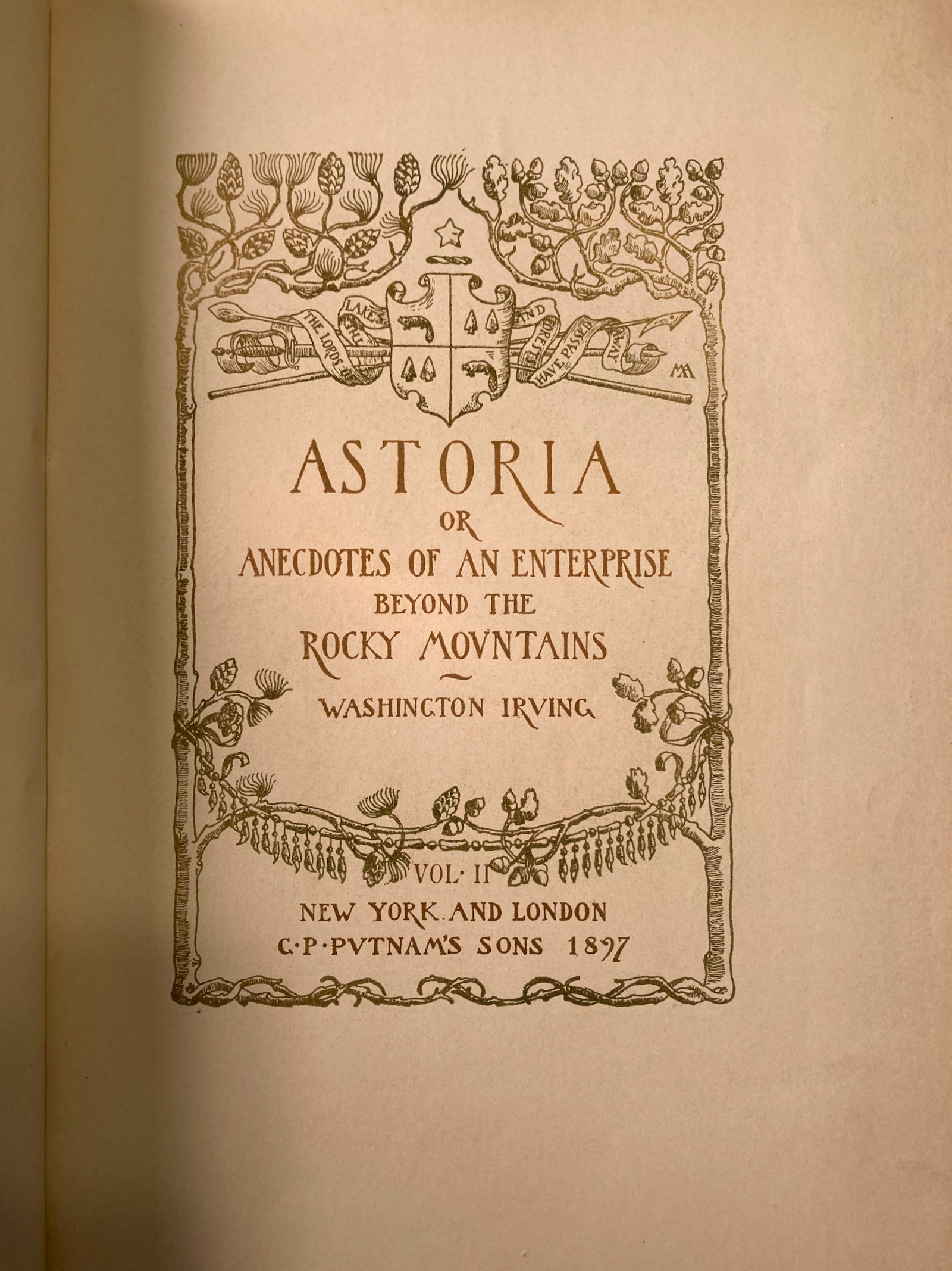 Astoria 2Vol Irving Washington, Waldorf Edition Limited 100 Copies