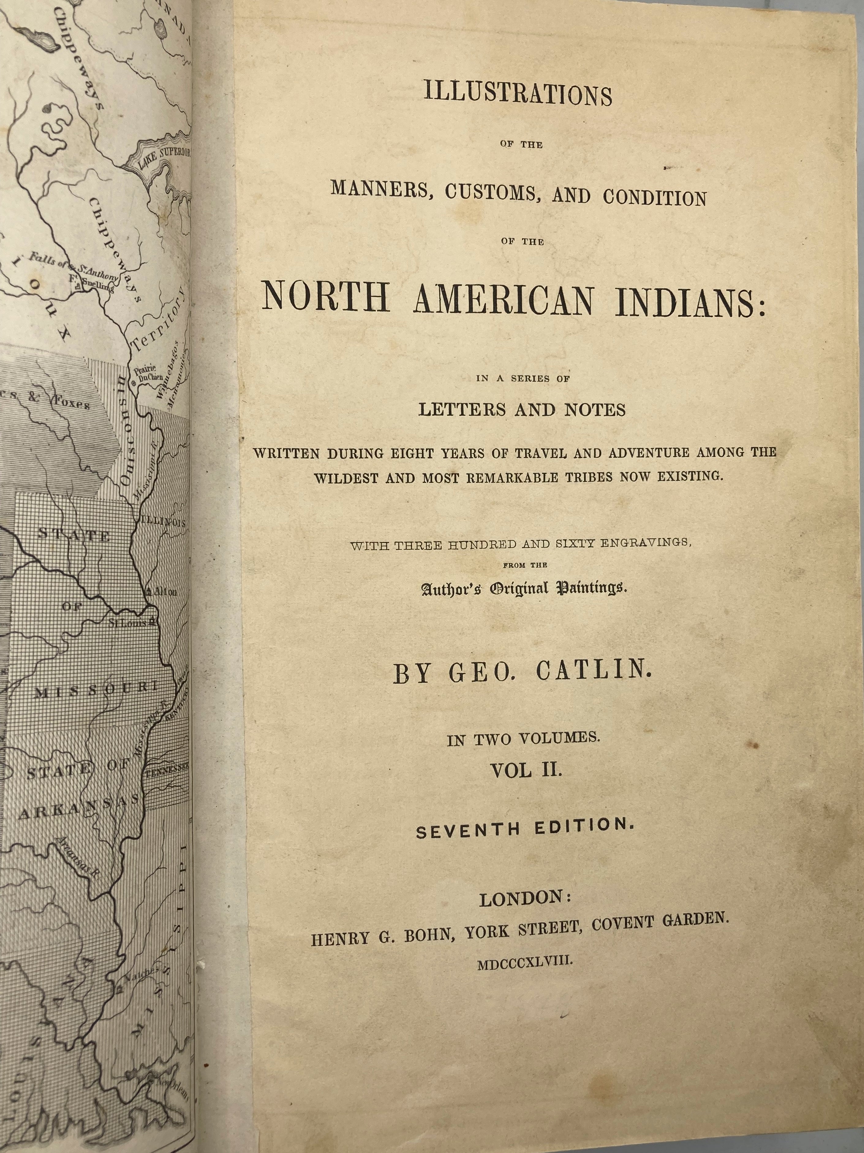 North American Indians George Catlin Being Letters and Notes...