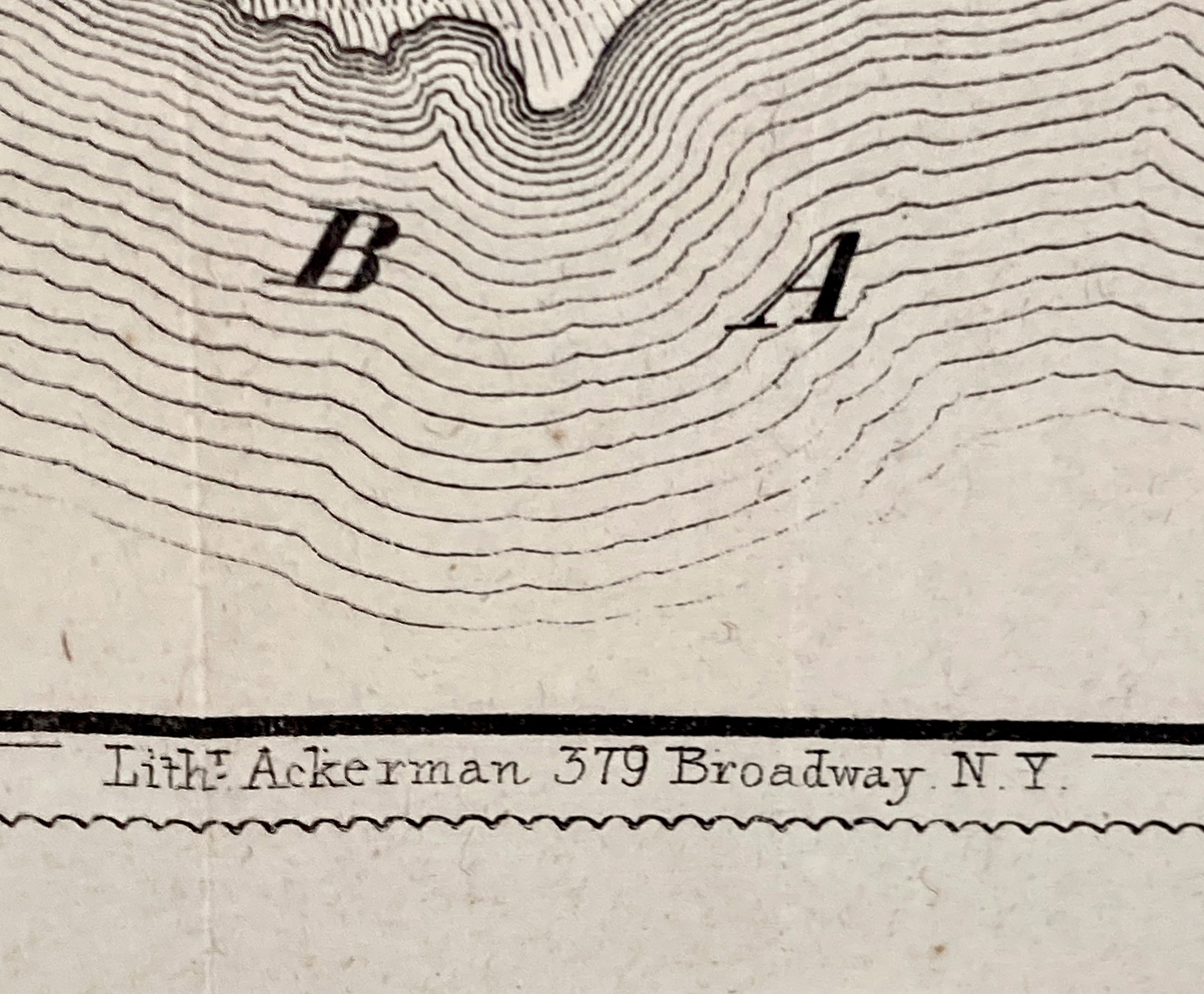 Map Of Fort Hill Monterey California 1847