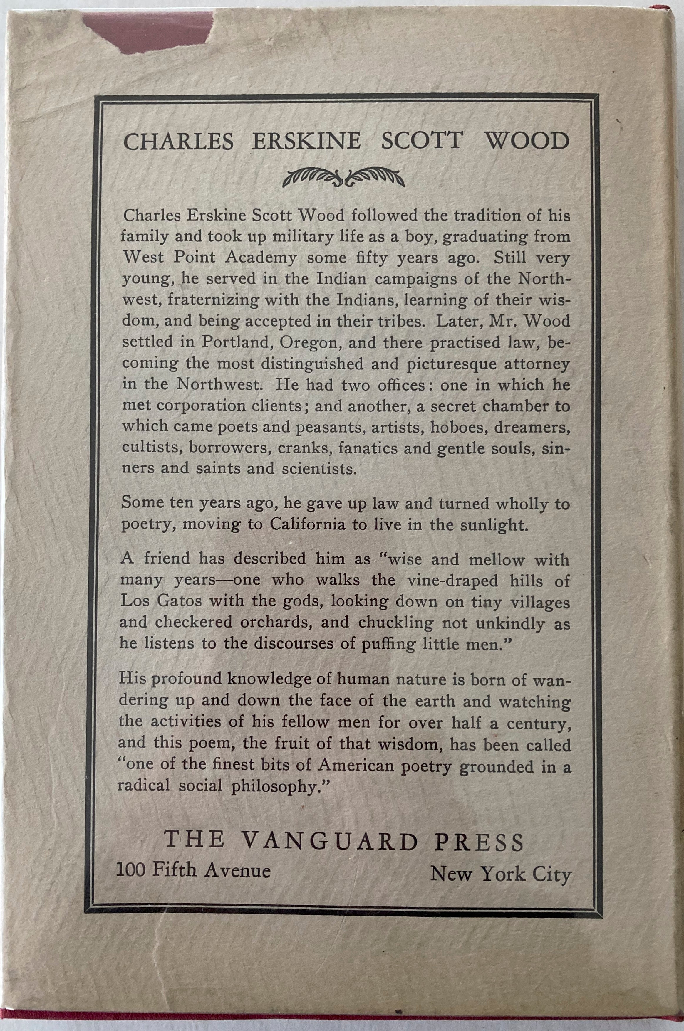 The Poet in the Desert 1929 C. E. S. Wood