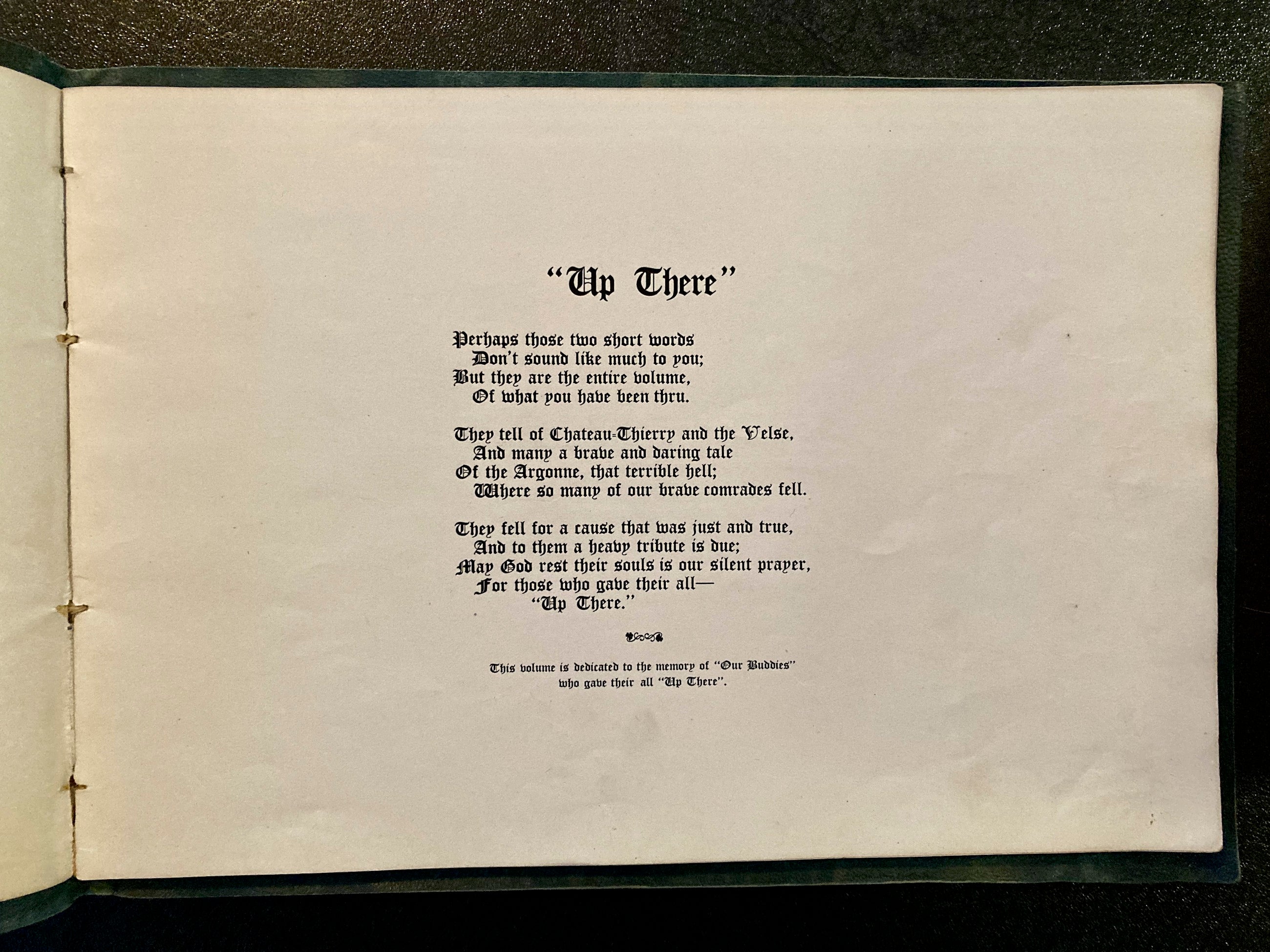 Our Company WW1 Booklet The Lost Battalion 1917-1919