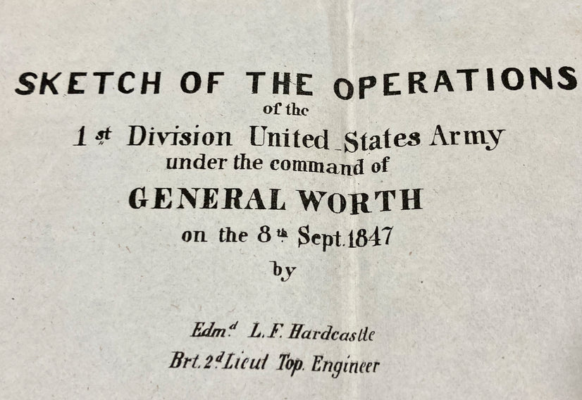 Sketch of the Operations Battle of El Molino Del Rey 1847