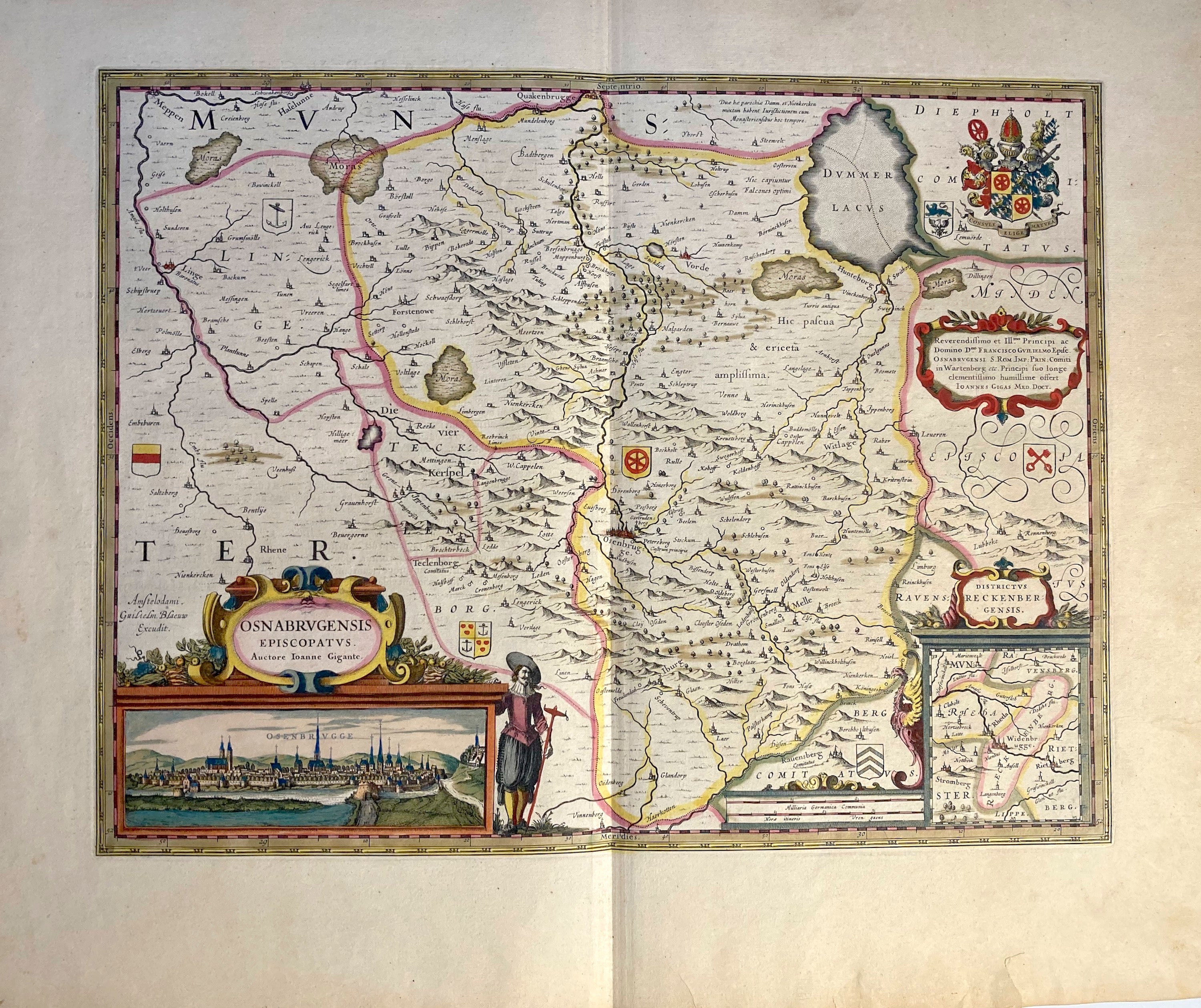 Osnabrugensis Episcopatus Auctore Ionane Gigante Henricus Hondius  1636