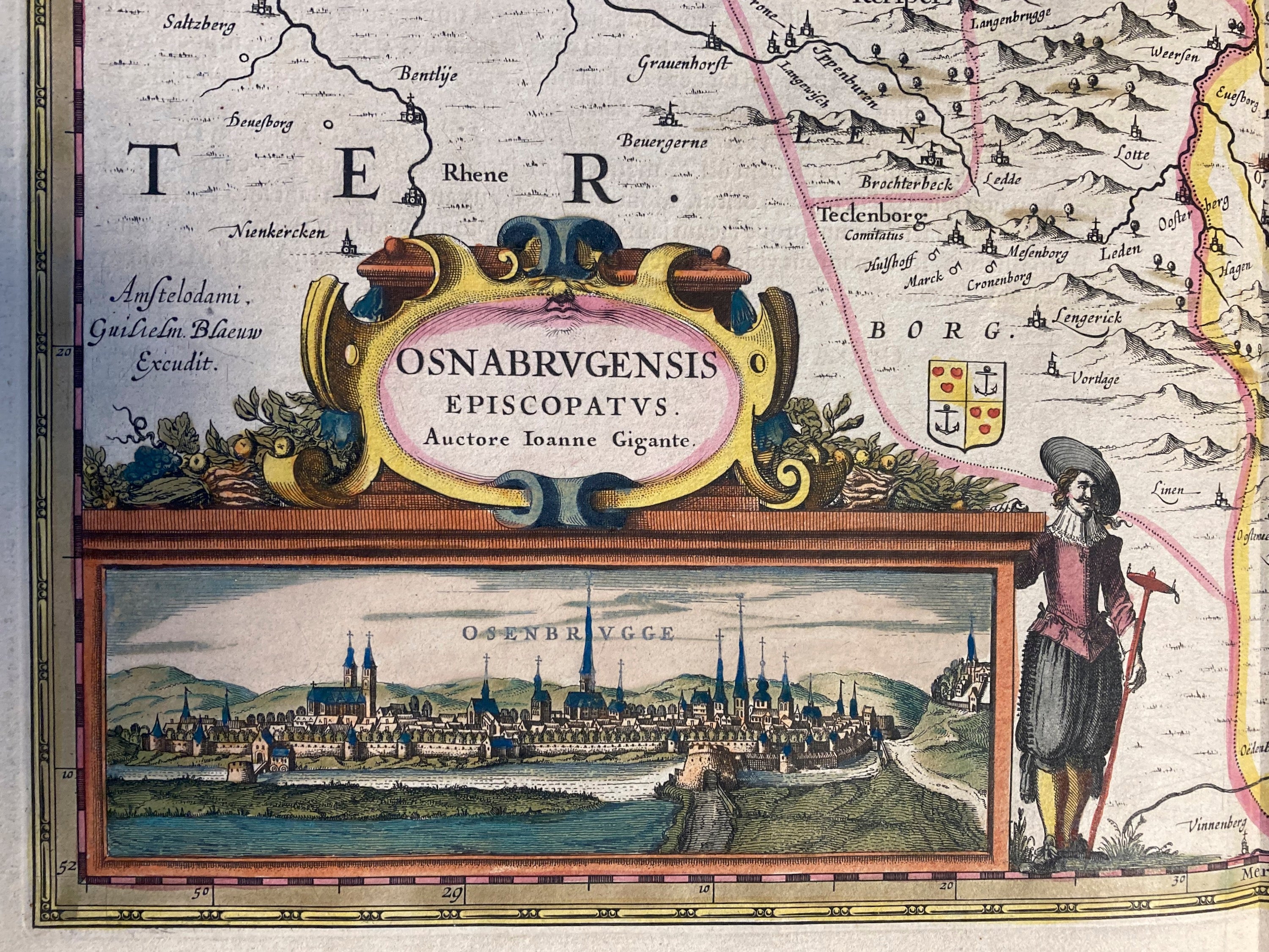 Osnabrugensis Episcopatus Auctore Ionane Gigante Henricus Hondius  1636
