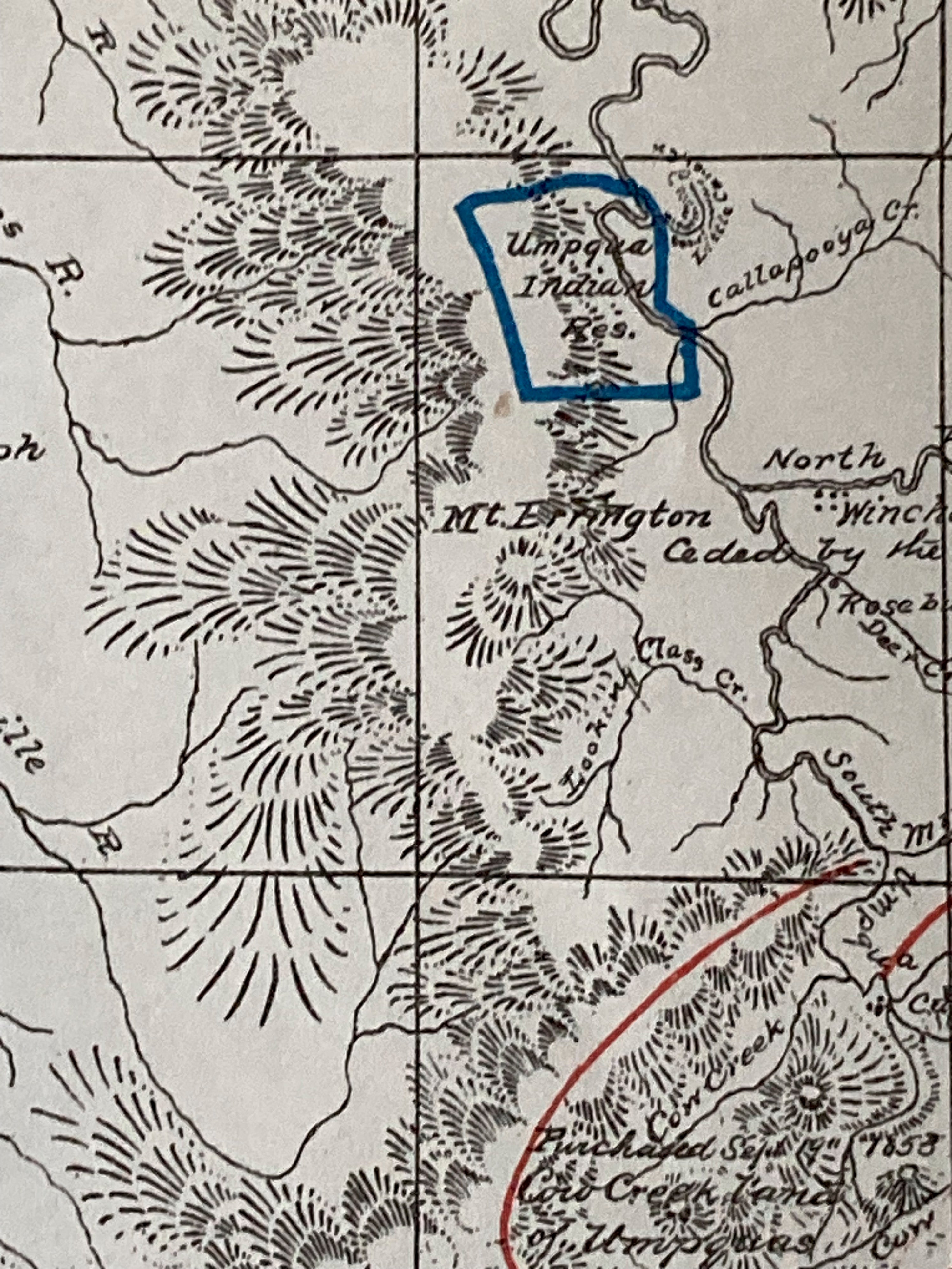Sketch Map of Oregon Territory 1855