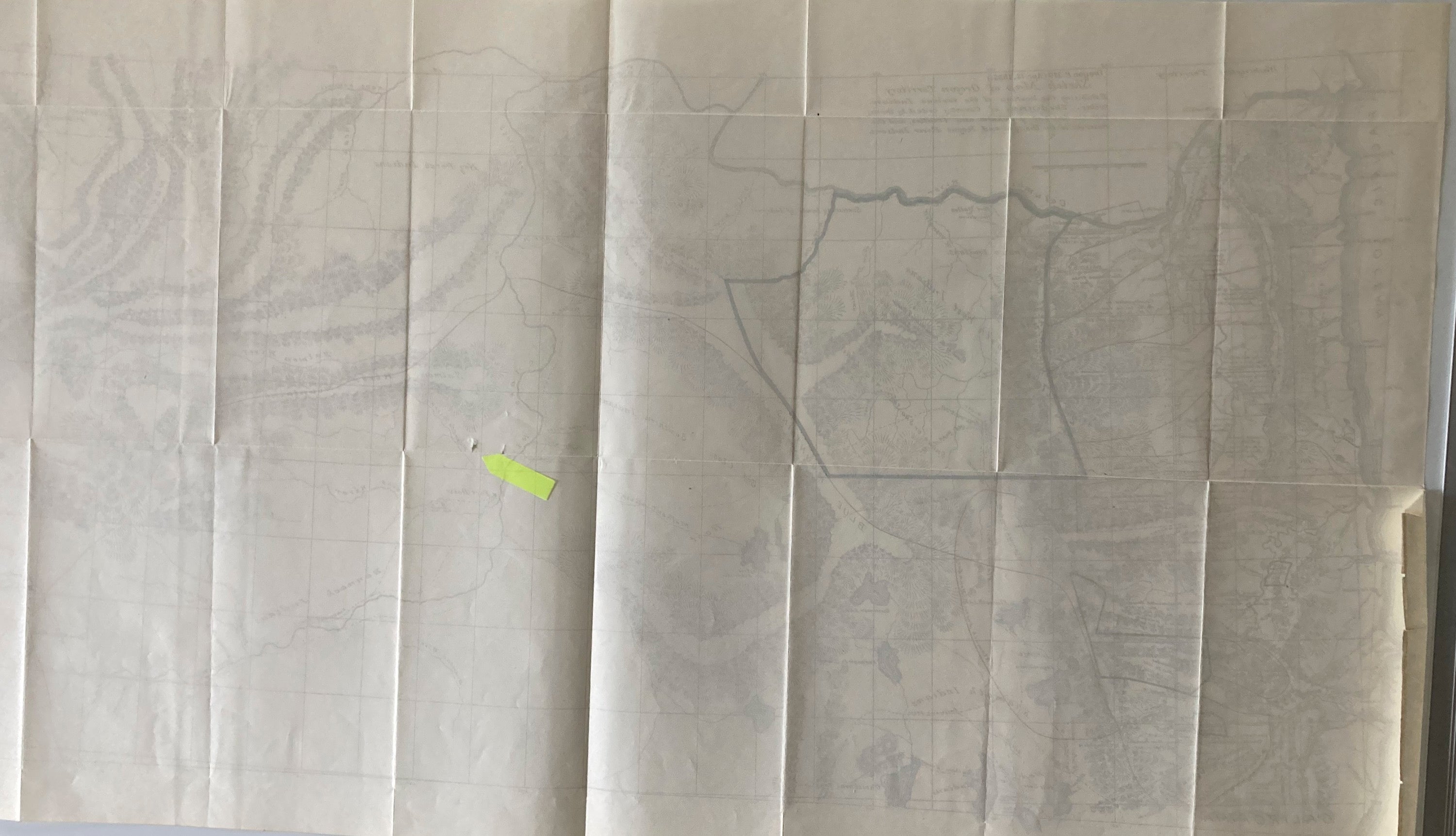 Sketch Map of Oregon Territory 1855