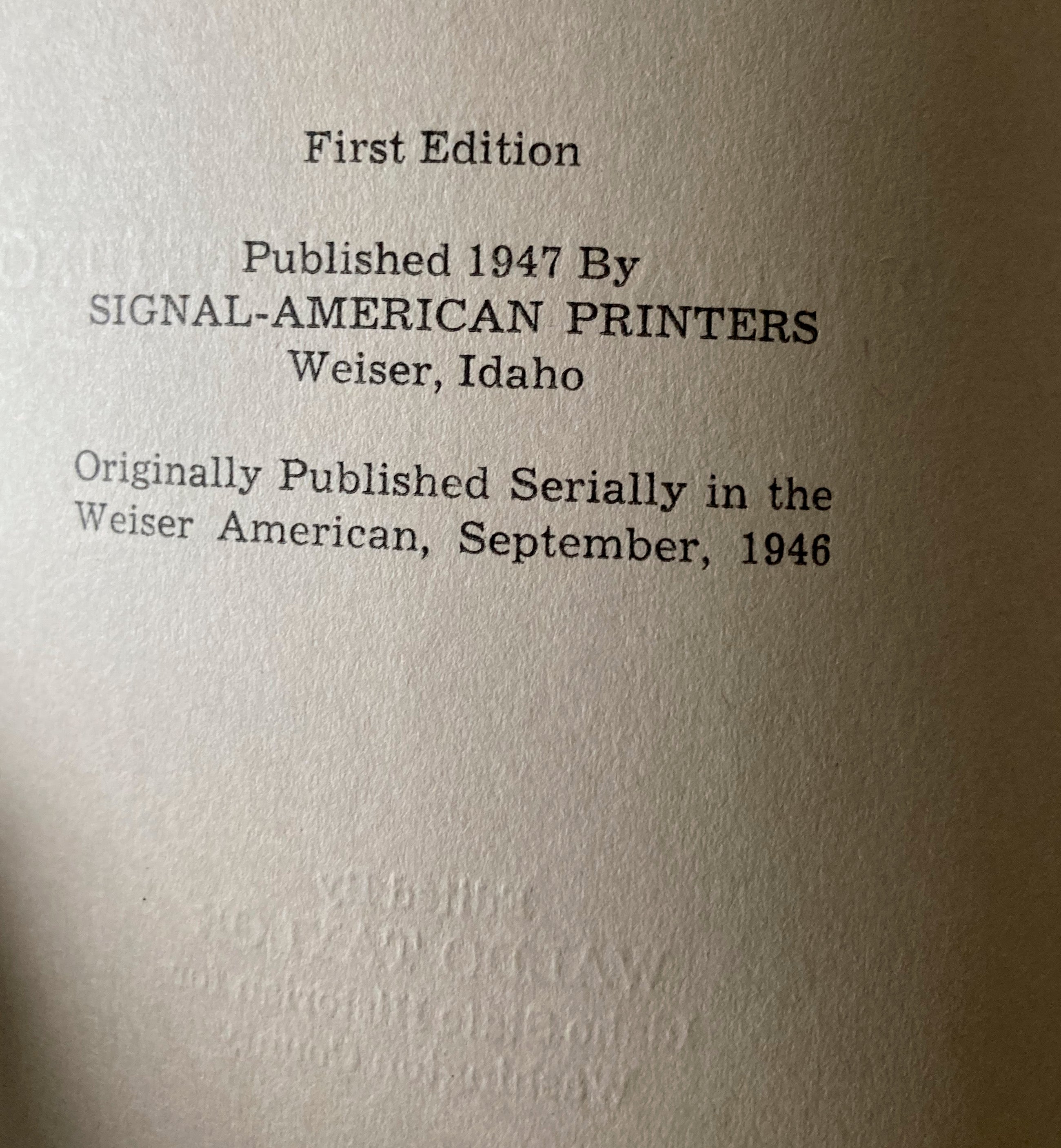 On to Oregon 1947 1st Edition