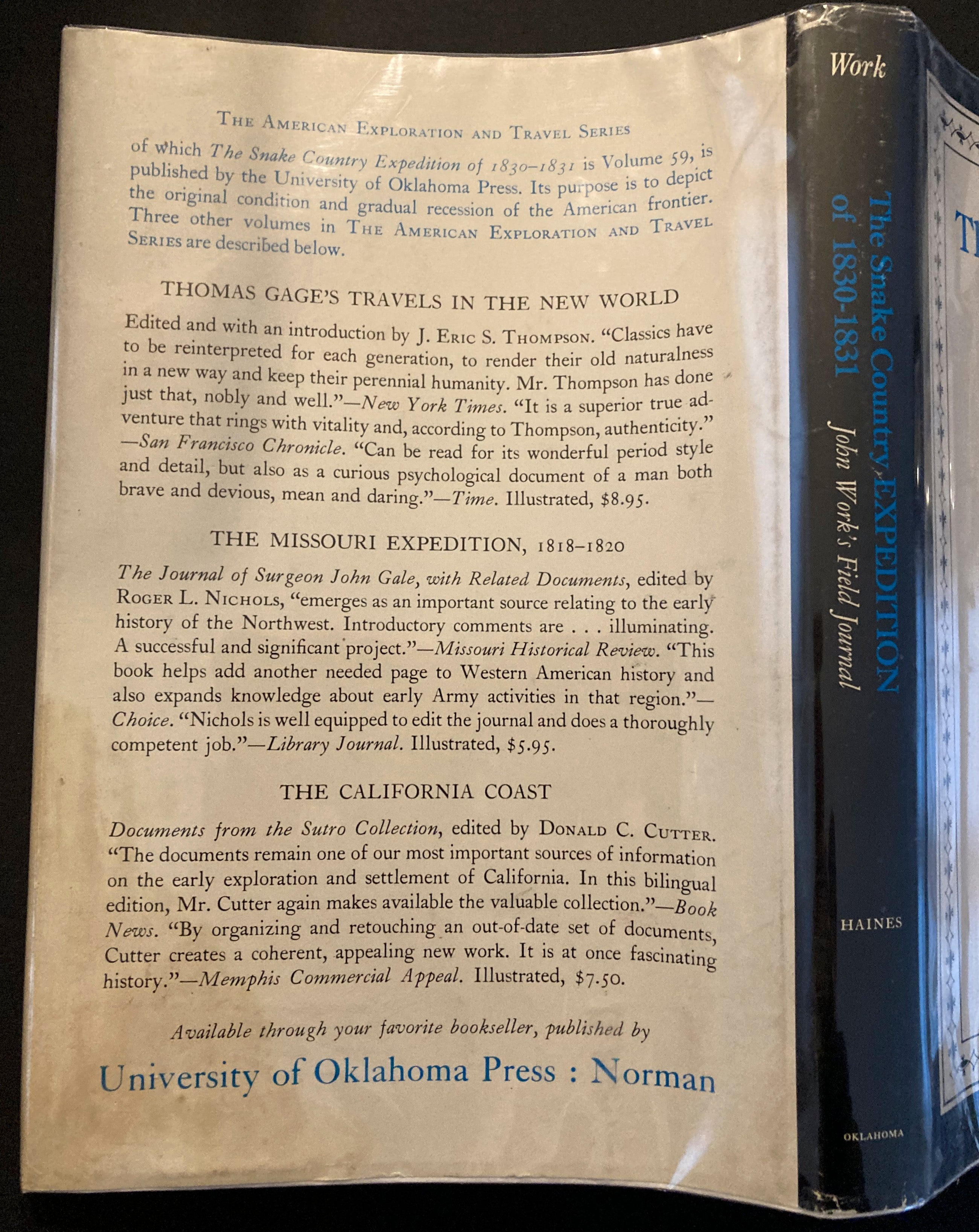 The Snake Country Expedition of 1830-1831