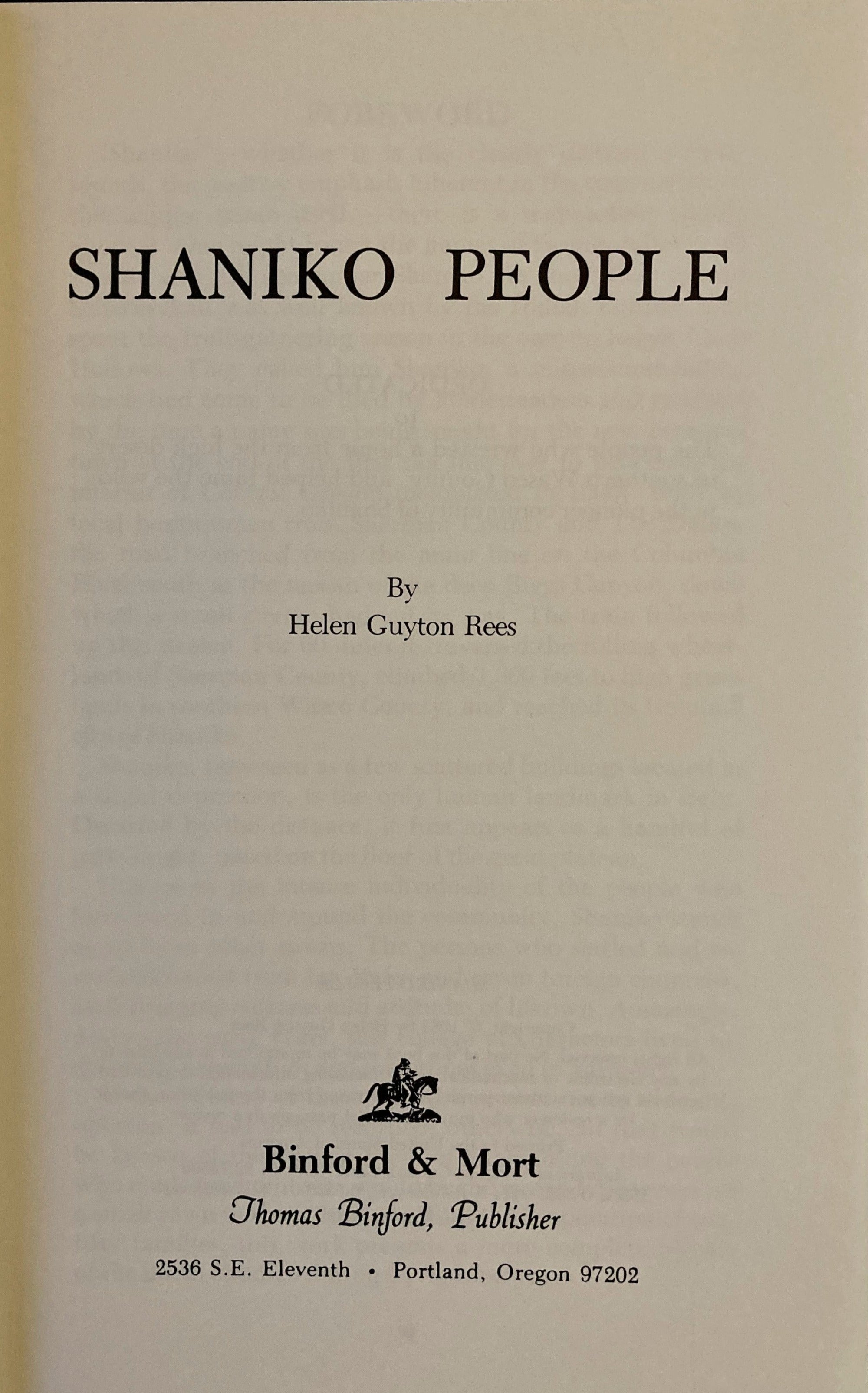 SHANKO PEOPLE