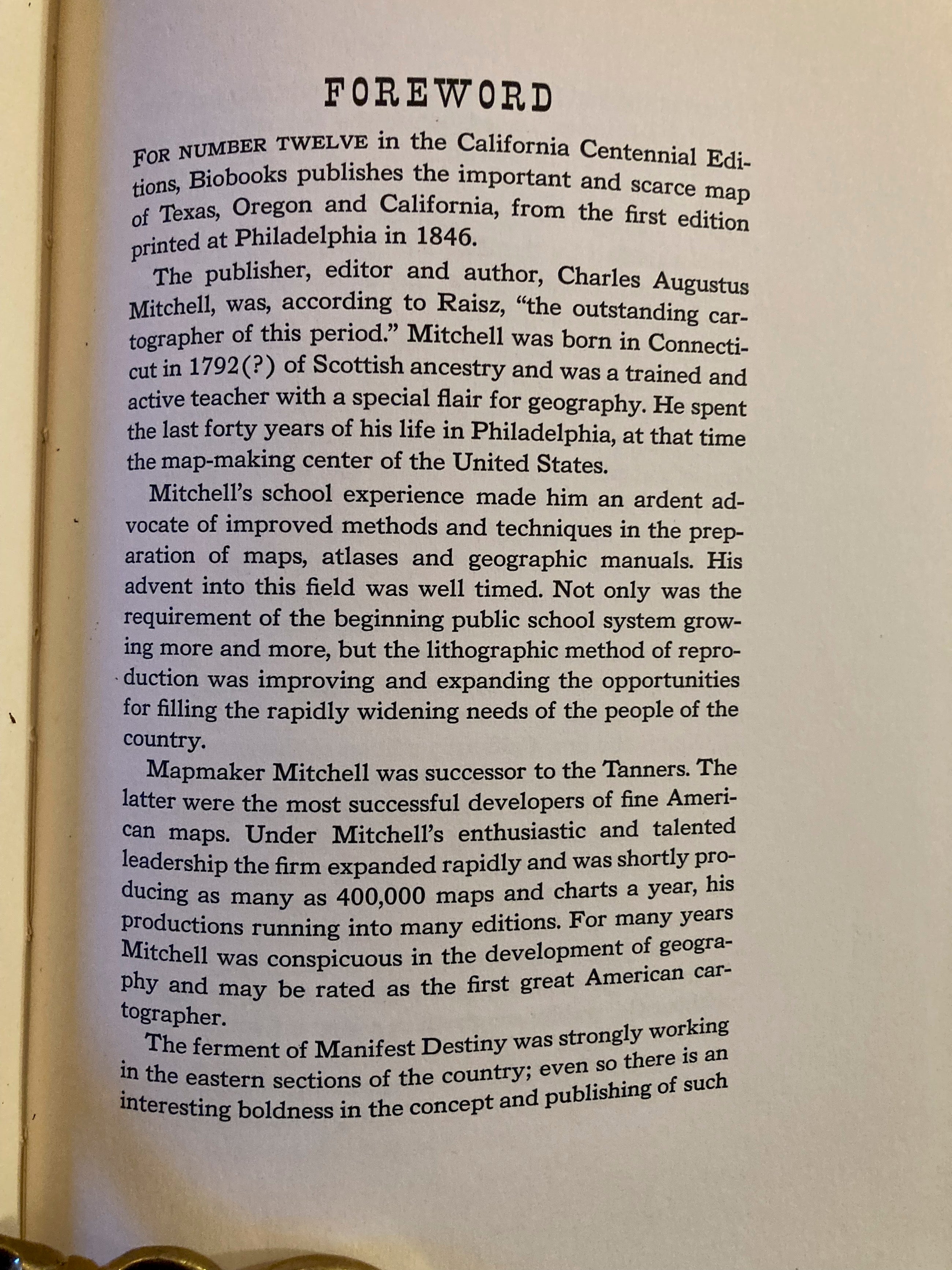 Texas, Oregon and California Agustus Mitchell 1948