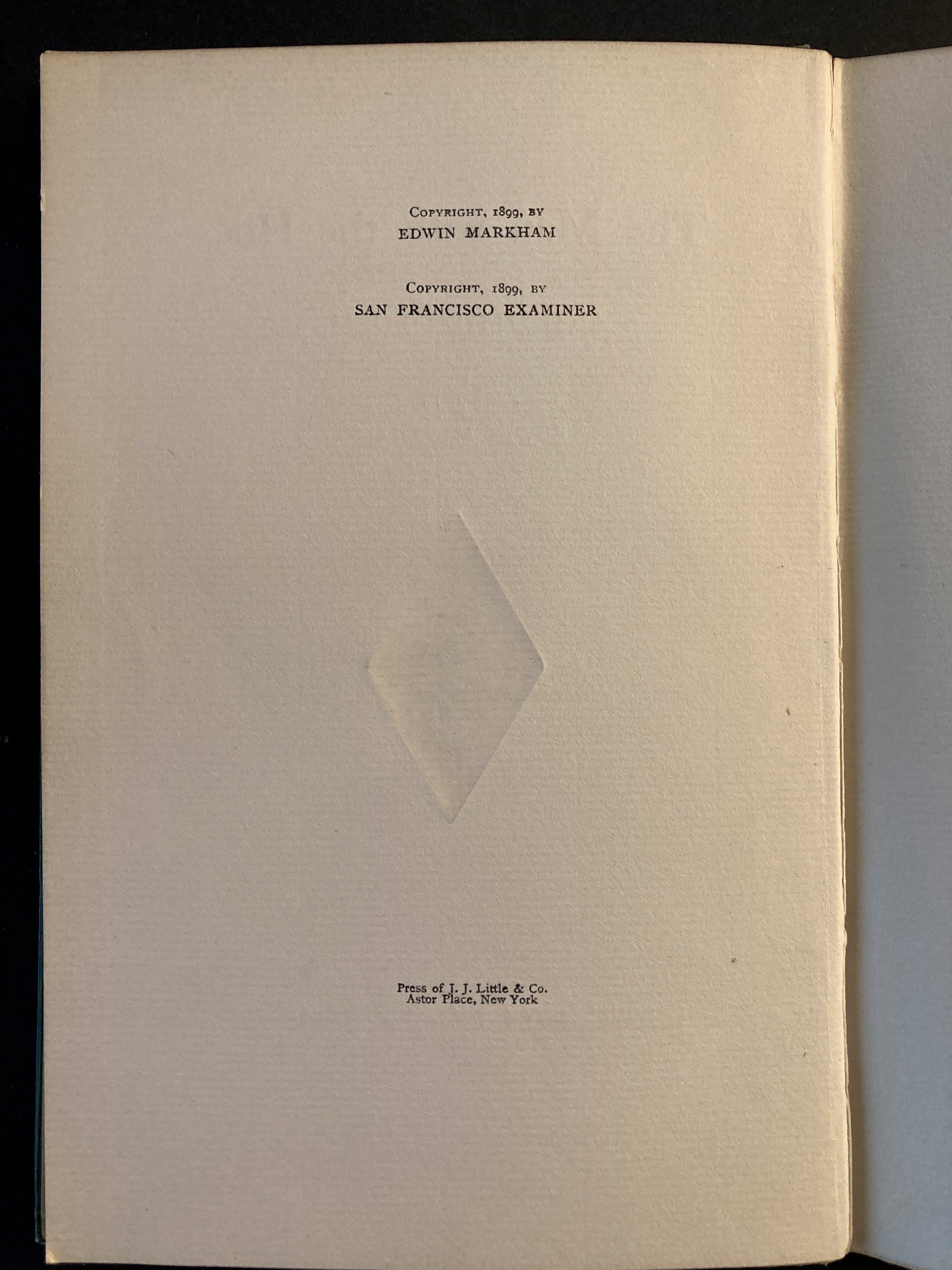 THE MAN WITH THE HOE  Markham, Edwin 1899