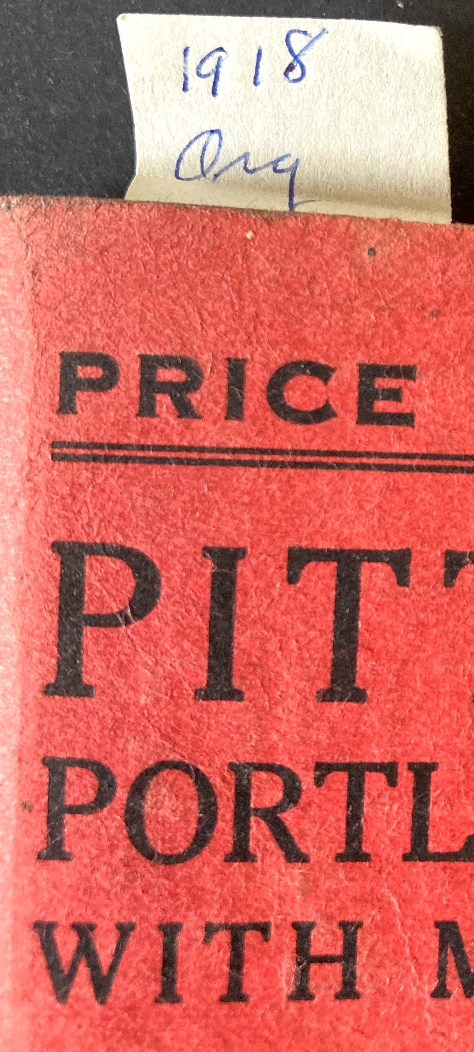 Pittmon's Pittmon's Portland Guide With Map of City 1918
