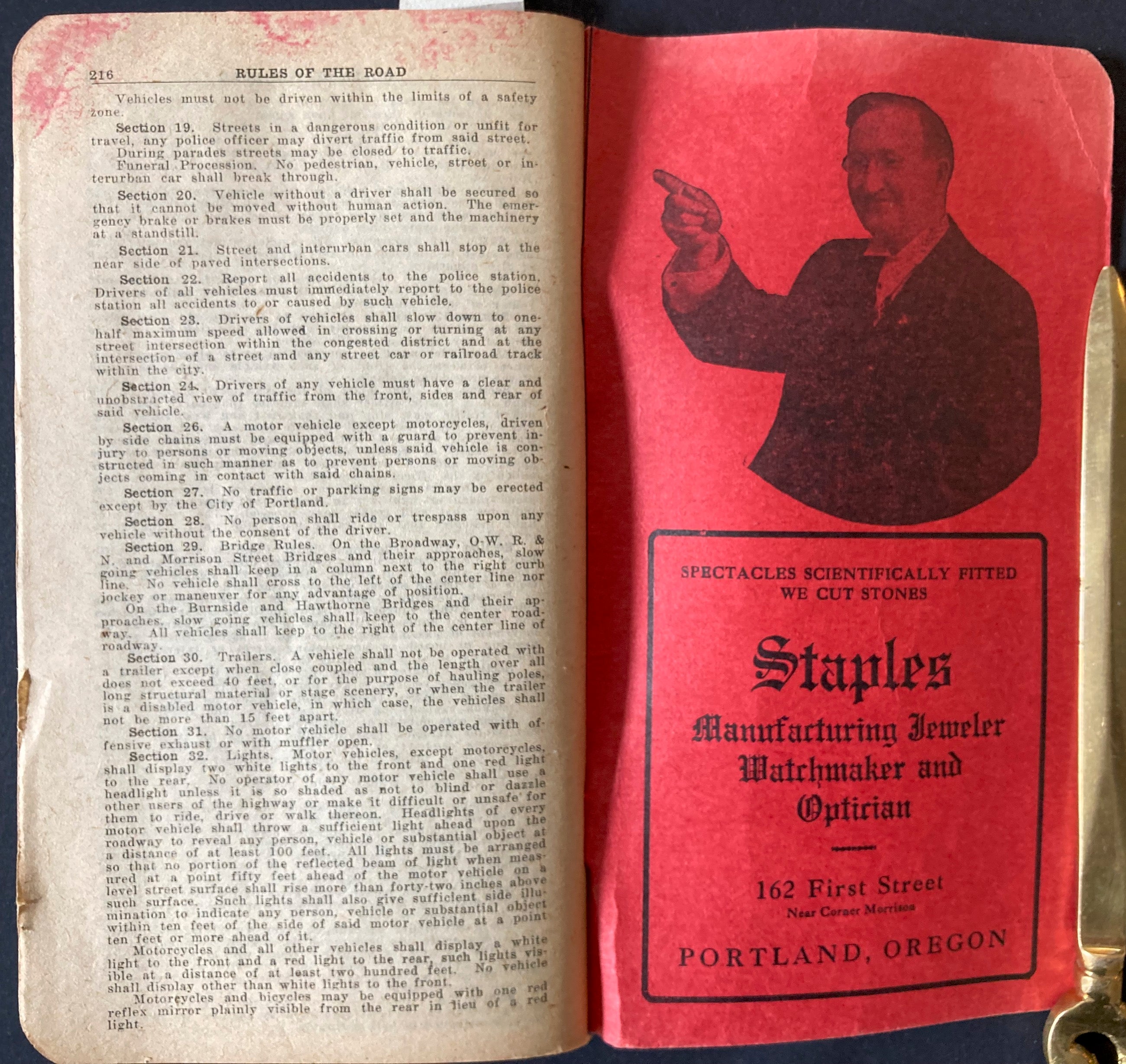 Pittmon's Pittmon's Portland Guide With Map of City 1918