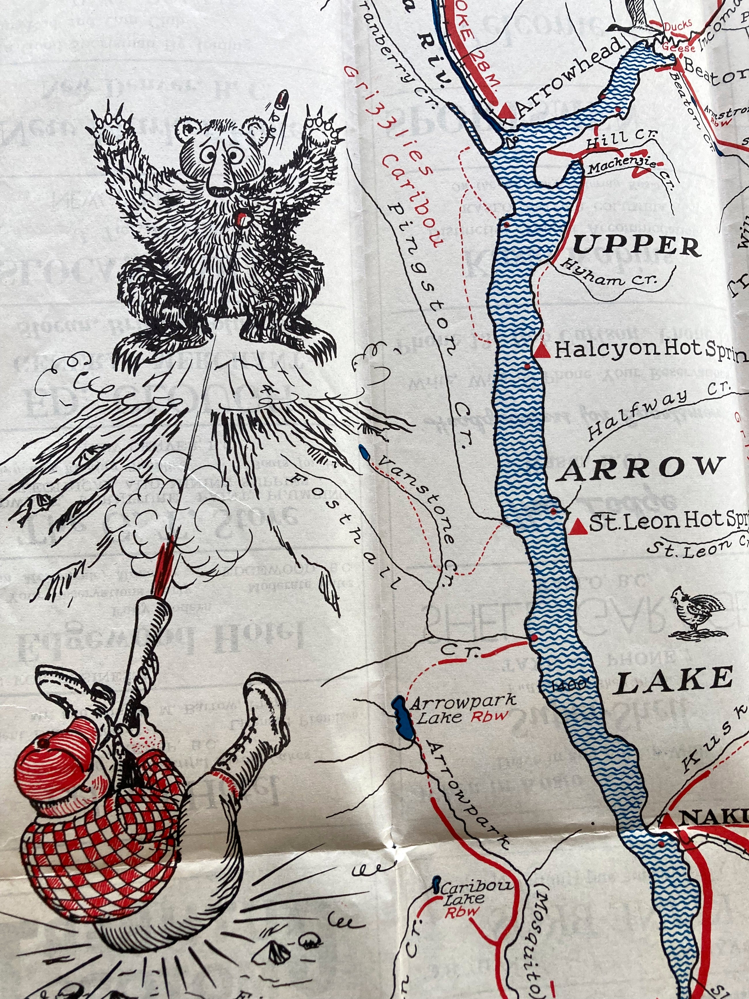 Photo of map of Kootenay