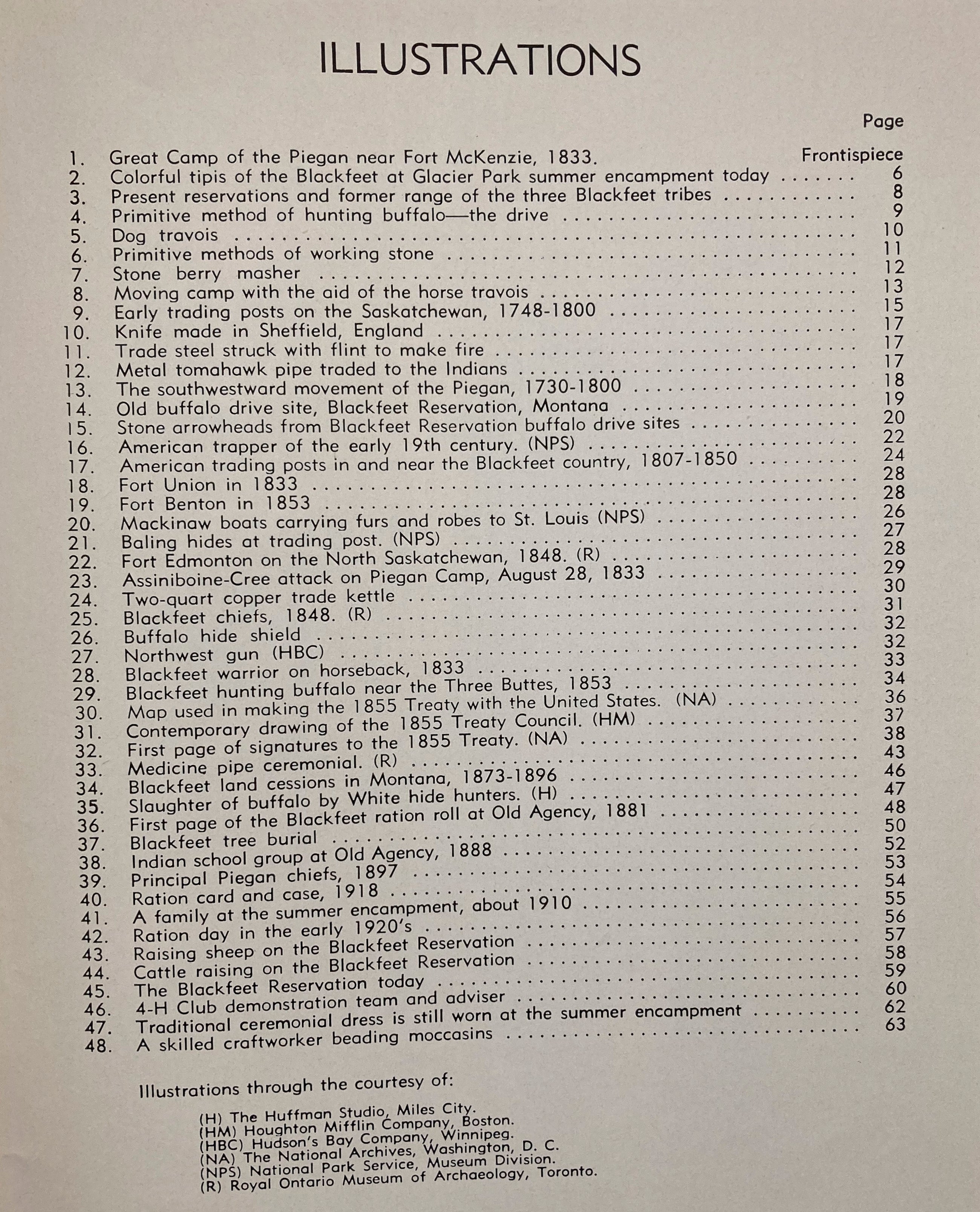 The Story of The Blackfeet Ewers 1952