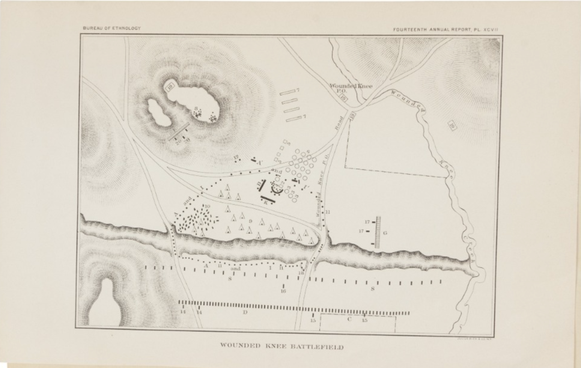 Plan of Col. Steptoe's, Battlefield on the Ingossomen Creek (1859)