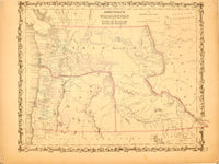 photo of Jonson's Washington  and Oregon Map