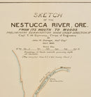 SKETCH OF NESTUCCA RIVER ORE  1892