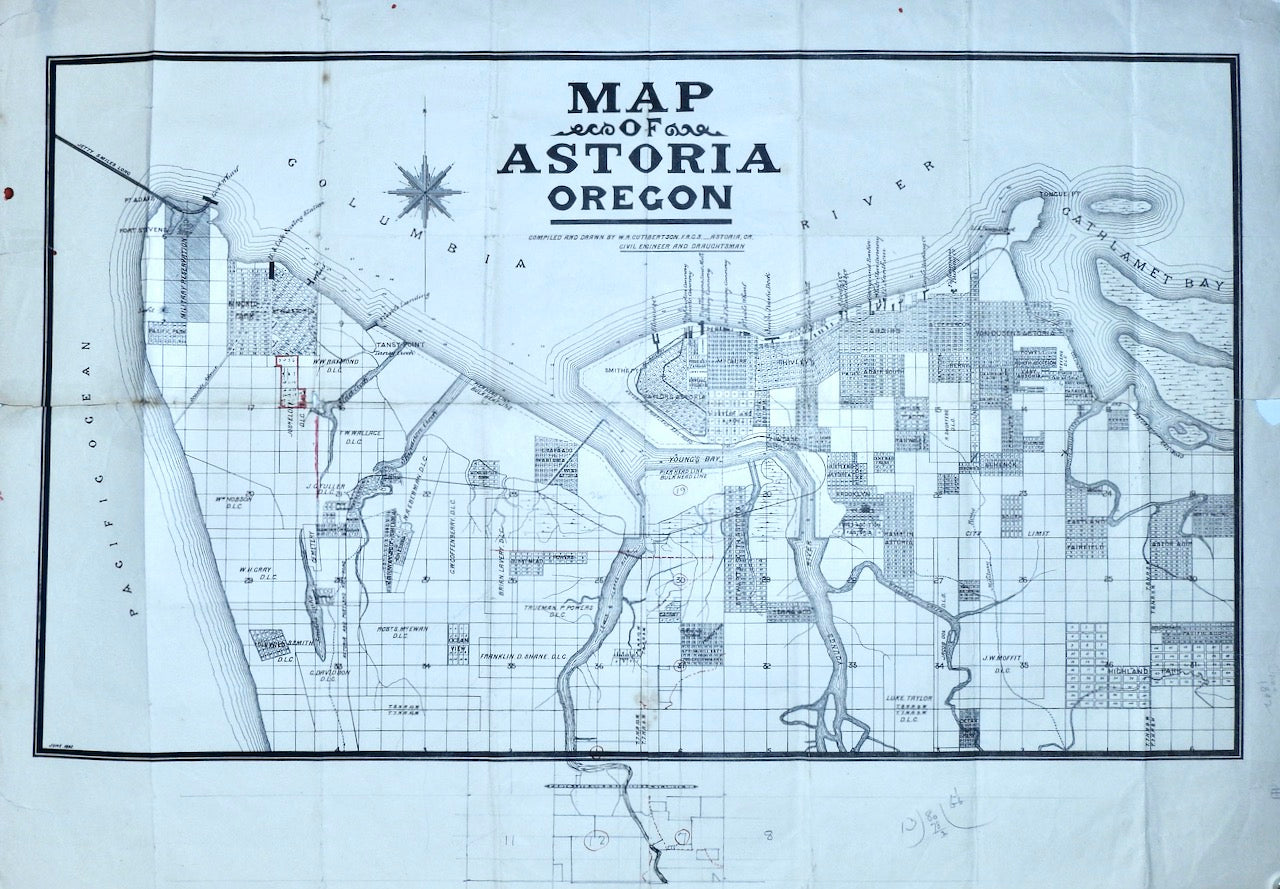 Map of Astoria, Oregon