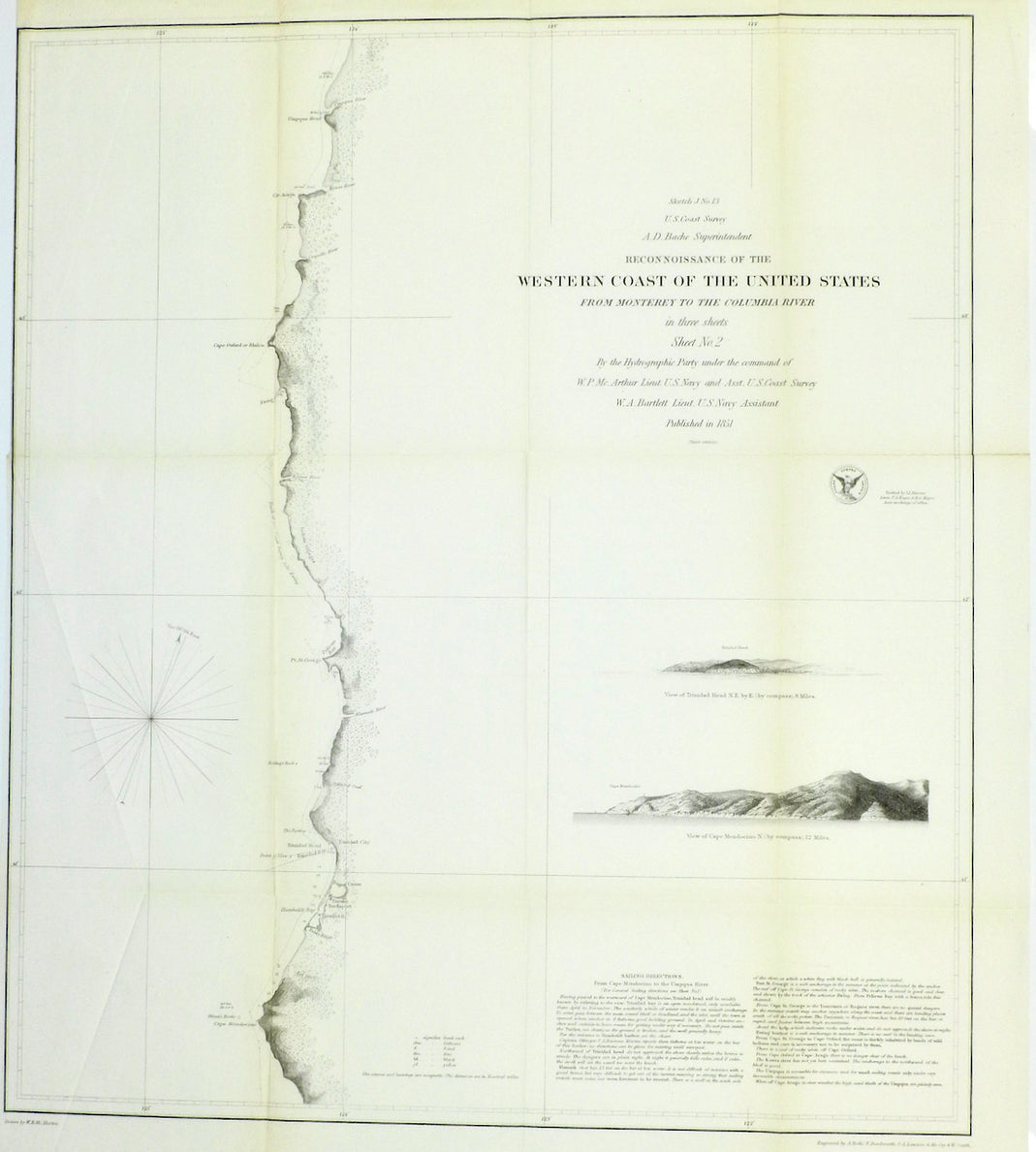 WESTERN COAST OF THE UNITED STATES  3 SHEETS