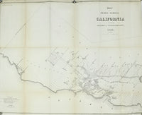 Photo of MAP OF PUBLIC SURVEYS IN CALIFORNIA 1854