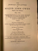 The Journals and Letters of Major John Owen, Pioneer of the Northwest 1850-1871