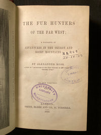 The Fur Hunters of the Far West; A Narrative of Adventures in the Oregon and Rocky Mountains