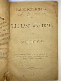 The Last War-Trail of The Modocs McKay 1896