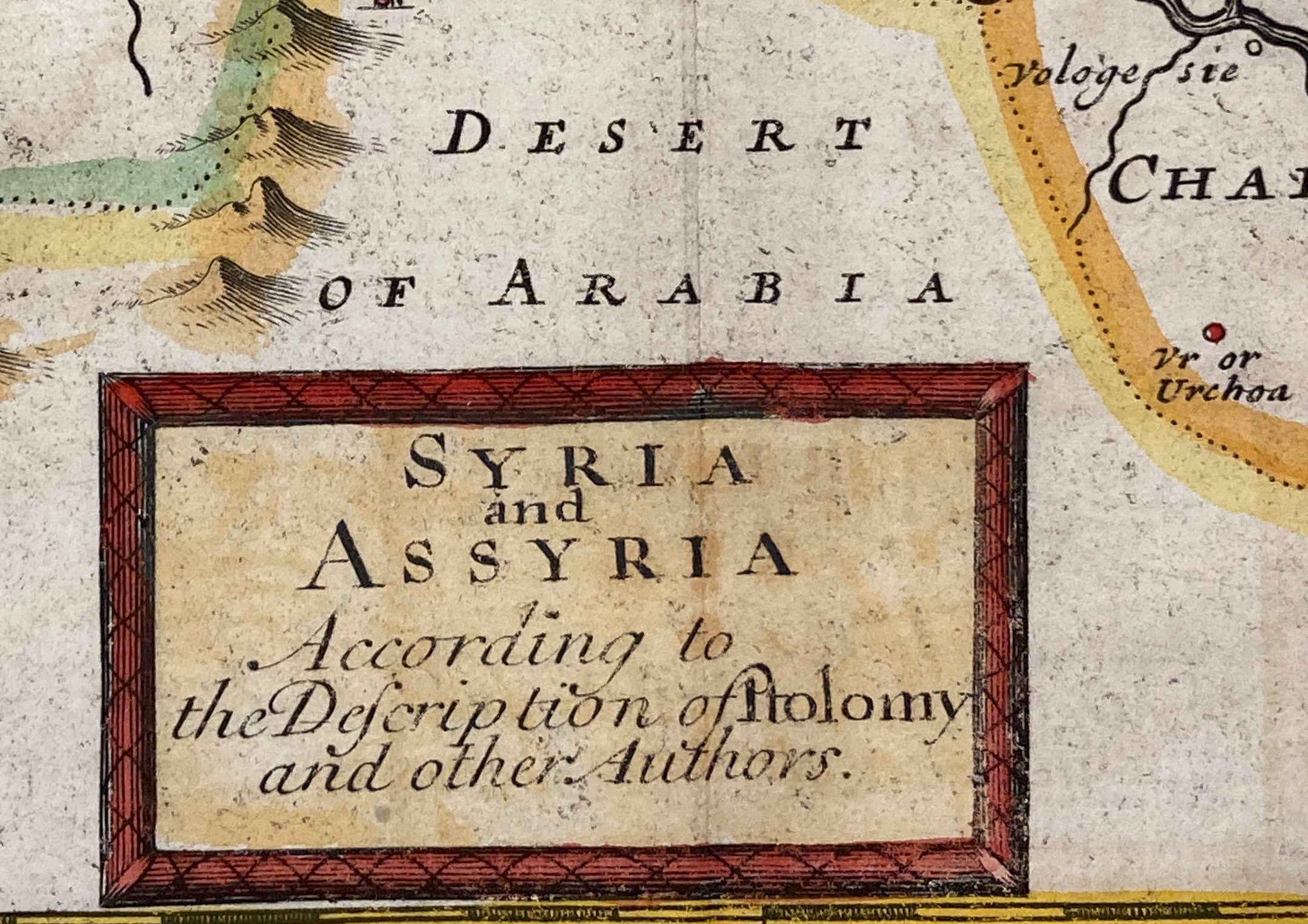 Map of Syria and Assyria according to Claudius Ptolemy and other authors Moll 1717