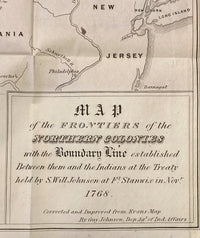 Photo of Map of the Frontiers  of the Northern Colonies 1768