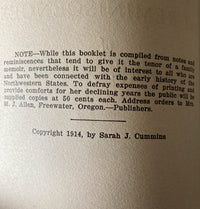 AUTOBIOGRAPHY AND REMINISCENCES OF SARAH J. CUMMINS 1914