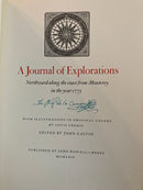 Photo of map and book A journal of Explorations